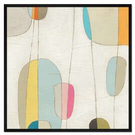 Gerahmter Kunstdruck Molekulare Bewegung IV