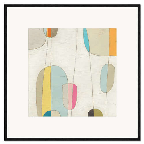 Plakat artystyczny premium w ramie Molecular Motion IV