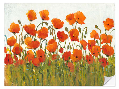 Sisustustarra Rows of Poppies I