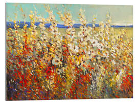 Magnettafel Feld mit Frühlingsblumen II