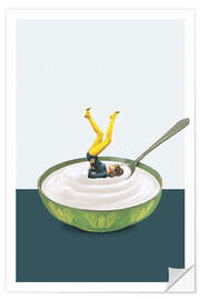 Muursticker Yoga in my yogurt