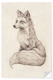 Wall sticker Vulpes vulpes - vintage