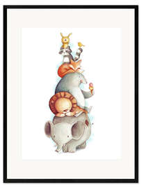 Framed art print Party Animals