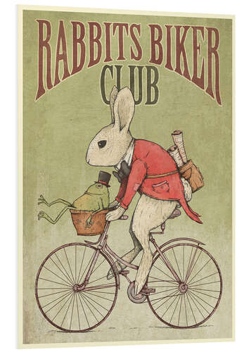 PVC-taulu Rabbits Biker Club