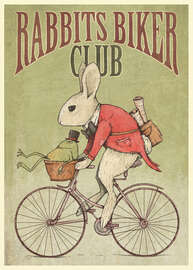 Magnettafel Rabbits Biker Club
