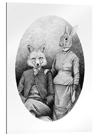 Galleritryck Fox and rabbit