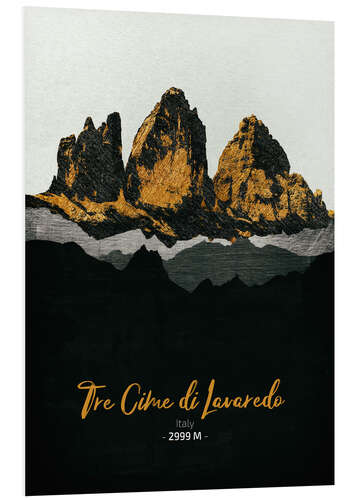 Tableau en PVC Tre Cime di Lavaredo