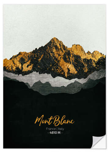 Wandsticker Mont Blanc