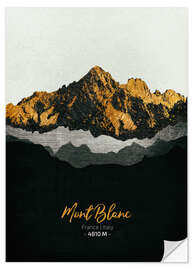 Sticker mural Mont Blanc