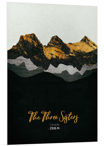 Tableau en PVC The Three Sisters (Trois Sœurs)