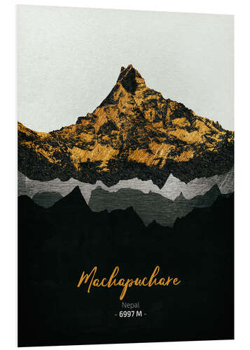 Foam board print Machapuchare