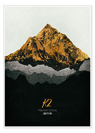 Wandbild  K2 - Tobias Roetsch