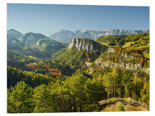 Foam board print Viennese Alps