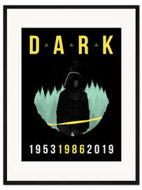 Gerahmter Kunstdruck Dark