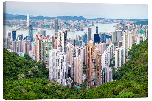 Leinwandbild Hong Kong Stadtansicht