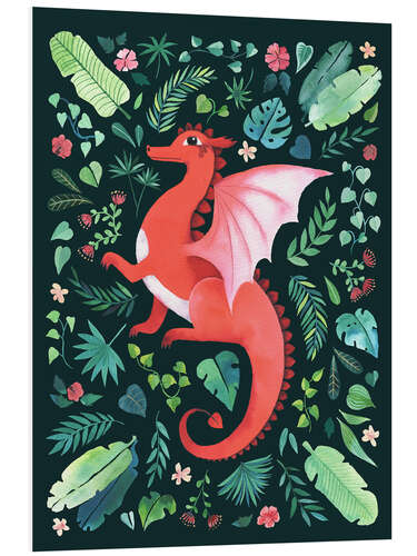 Foam board print Tropical Dragon