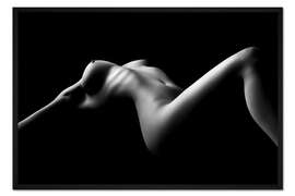 Gerahmter Kunstdruck Weibliche Körperlinie