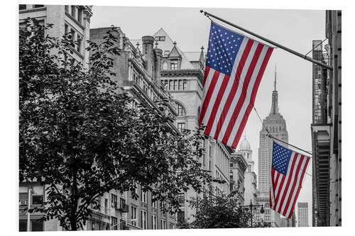 PVC-tavla Flags in New York