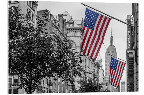 Cuadro de plexi-alu Banderas en Nueva York