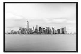 Gerahmter Kunstdruck Skyline von Manhattan