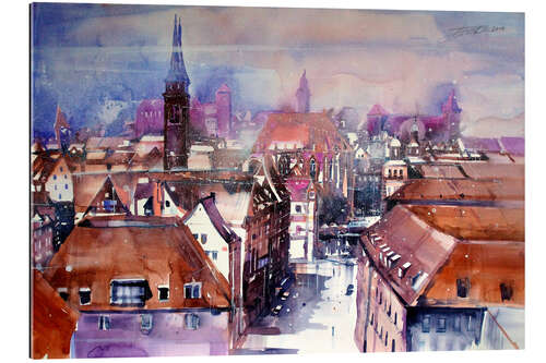 Gallery print View to the main market in Nuremberg