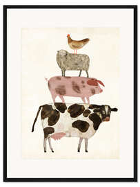 Framed art print Farm Buddies II - Victoria Borges