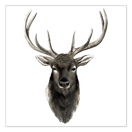 Wall print  Deer portrait - Grace Popp