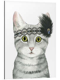 Aluminium print Cat of Downton II