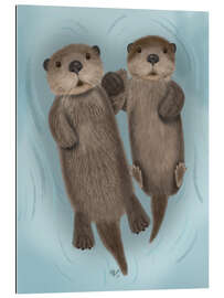 Gallery print Otter siblings