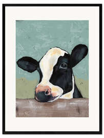 Framed art print Holstein cow II
