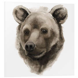 Quadro em PVC Retrato grizzly