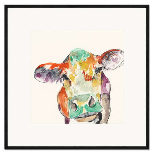 Framed art print Hi-Fi cow