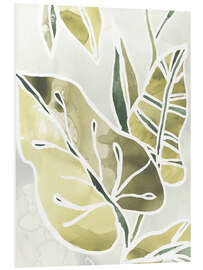 Foam board print Batik leaves I