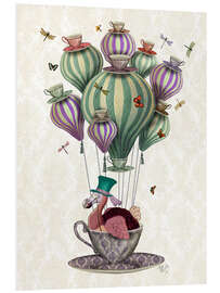 Foam board print Dodo in a hot air balloon