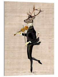 Gallery print Dancing deer with violin