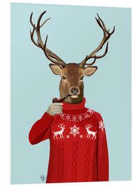 PVC-tavla Deer in sweater