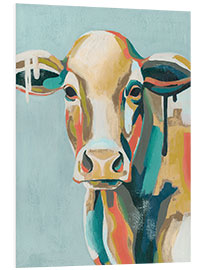 Foam board print Colorful cow i