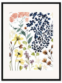 Kehystetty taidepainatus Flower composition I