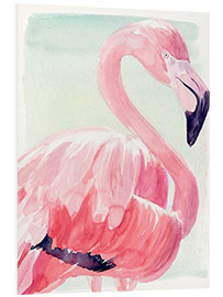 Bilde på skumplate Pastel Flamingo II