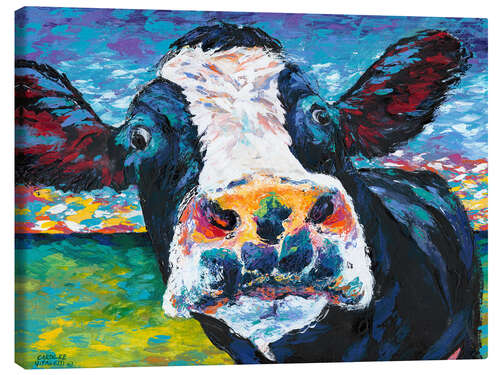 Canvas print Curious Cow I