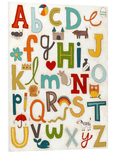 Foam board print Letters of the Alphabet