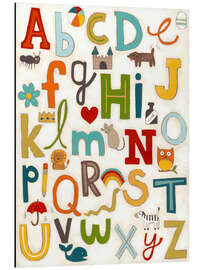 Magnettafel Bunte Buchstabensuppe