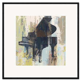 Gerahmter Kunstdruck Bluebird Piano