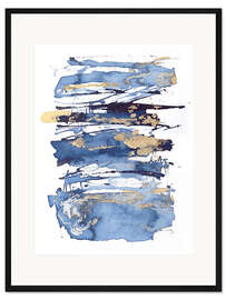 Gerahmter Kunstdruck Blaue Verzückung I