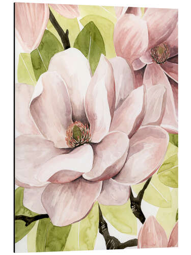 Aluminium print Blush Magnolia II