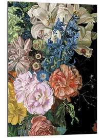 Aluminium print Baroque flowers II