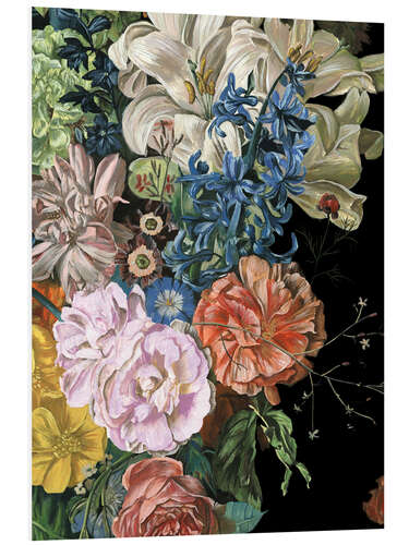 Foam board print Baroque flowers II