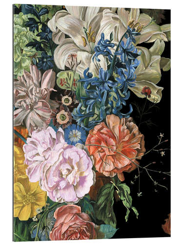 Tableau en plexi-alu Fleurs baroques II