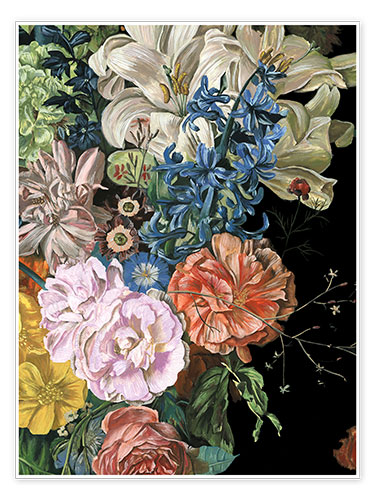 Poster Baroque flowers II
