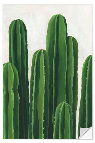 Sticker mural Colonnes cactus